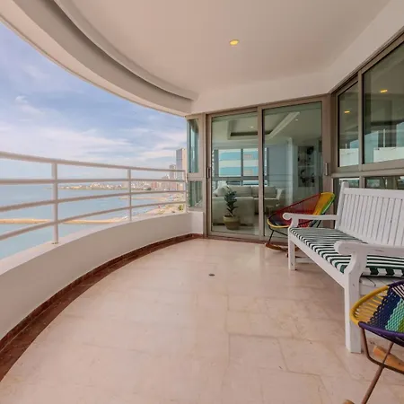 Spectacular 3br Ocean View In Bocagrande Apartamento